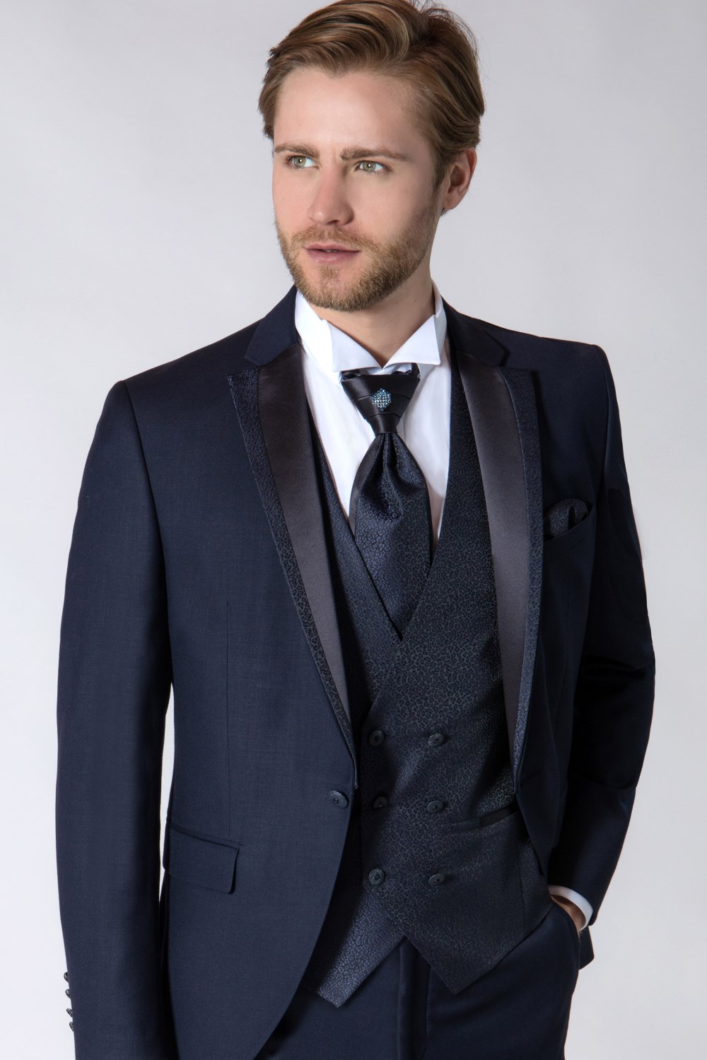 Abiti da sposo ELEGANTE ABITO DA SPOSO BLU M9